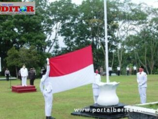 Upacara perngatan HUT Kemerdekaan RI ke 75 di Tanah Datar.
