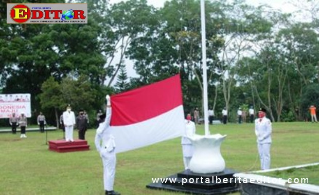 Upacara perngatan HUT Kemerdekaan RI ke 75 di Tanah Datar.