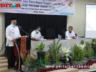 Wako Zul Elfian saat memberi sambutan.