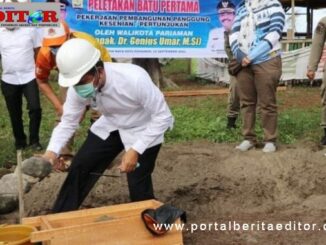 Peletakan batu pertama Panggung Seni kawasan wisata Pantai Kata.