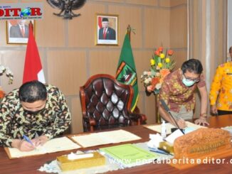 Penandatangan berita acara kerjasama.