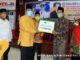 Penyerahan bantuan buat pospes dan TPQ di Pariaman.