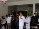 Wagub Nasrul Abit saat memberi sambutan pada pelepasan Almarhum Irdinansyah ke tempat peristihatan terakhir.