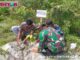 Penanaman pohon pinus didesa Goisooinan pantai wisata Goisooinan di hari HUT TNI ke 75.