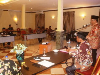 Bupati Gusmal saat memberi sambutan.