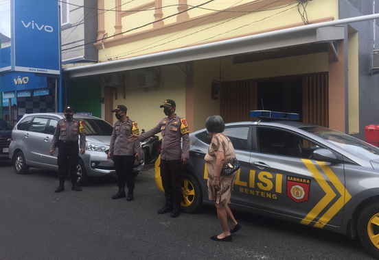 Giat patroli di tempat ibadah.