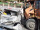 Mobil yang tabrakan beruntun di Lembah Aanai.
