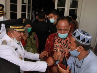 Bupati Tanah Datar usai pelantikan.