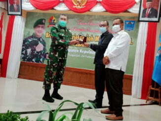 Danrem saat lakukan kunker ke Mentawai.