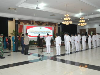 Pelantikan 11 kepala daerah oleh Gubernur Sumbar.