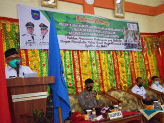 Wawako Sawahlunto Membuka Musrenbang Kecamatan Barangin.