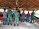 Anggota Kodim 0319 Mentawai yang ikut serta ibadah hari Minggu di gereja PNIEL.