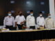 Bupati Safaruddin bersama gubernur dan wagub Sumbar.