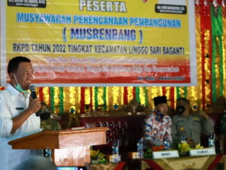 Bupati Yul Rusma Anwar saat memberi sambutan.