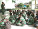 Dansatgas TMMD ke 110 Mentawai saat memberikan arahan.