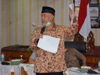 Gubernur Sumbar, Mahyeldi Ansharullah.