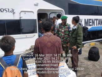 Pemantauan kapal Mentawai Fast.