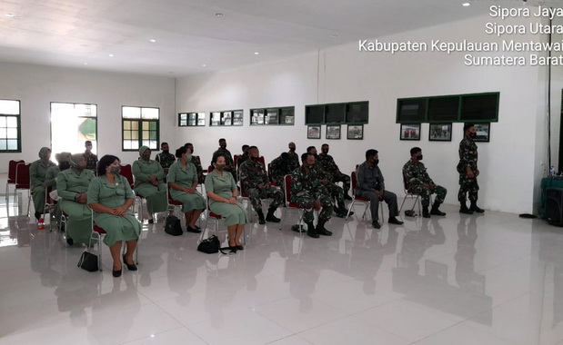 Penyuluhan hukum di Aula Kodim 0319 Mentawai.