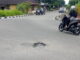 Salah satu jalan yang berlubang di Kota Pariaman.