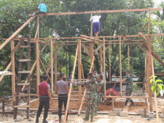 Salah satu rumah yang direhab oelh Tim TMMD ke 110 di Mentawai.