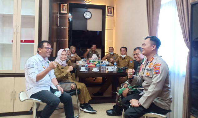 Silaturrahmi Dandim, Kaplores dan Forkopimda Kab. Kepulauan Mentawai.