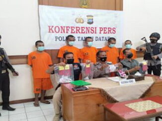 Jumpa pers Polres Tanah Datar.