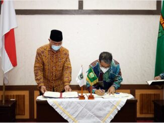 Penandatangan Νοta Kesepakatan dan rencana kerja antara pemerintah Provinsi Sumatera Barat dengan Universitas Andalas.