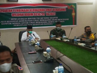 Wakil Walikota Sawahlunto H. Zohirin Sayuti, SE dan Dandim 0310/SS Letkol Inf Endik Hendra Sandi, S.Sos, M.I.Pol.