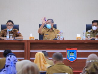 Rakor penanganan covid 19 dan pemulihan ekonomi daerah di Payakumbuh.