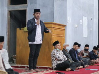 Wabup Jon Firman Pandu saat memberi sambutan.