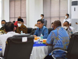 Walikota Sawahlunto Deri Asta, SH saat memberikan usulan mengaktifkan kembali kereta api.