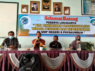 Lokakarya di SMPN 8 Kota Payakumbuh.