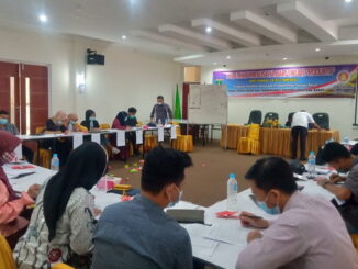 Pelatihan yang dilaksanakan Disnakertras Sumbar.