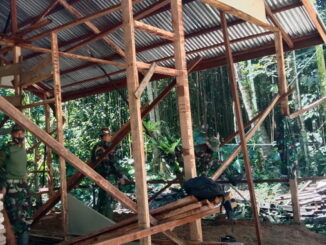 Pembangunan rumah yang tak layak huni oleh Satgas TMMDN.