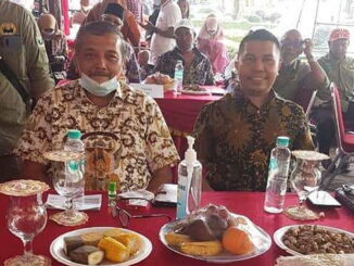 Zarfi Deson saat menghadiril halal bihalal IKWAL Jakarta.