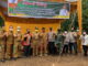 Foto bersama usai peletakan batu pertama lumbung pangan.