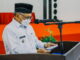 Wakil Walikota Sawahlunto memberikan sambutan dalam Menelusuri Jejak Budaya di Jalur Rempah Sawahlunto.