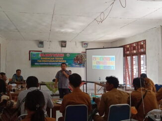 Bimtek RPJMDes di aula kantor Desa Goiso'oinan Sipora Utara Kabupaten Kepulauan Mentawai.