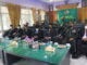 Bupati Limapuluh Kota mengikuti upacara HUT TNI ke 76 secara vurtual.