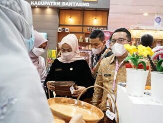 Eka Putra di sela-sela Apkasi Otonomi Expo di Jakarta Convention Centre.