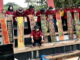 Kadis Pariwisata se-Sumbar, peragakan hasil karya batiknya di Amphitheater PDIKM Padang Panjang.