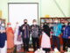 Kepala Dinas Perpustakaan dan Kearsipan dan Pramono, M.Si, Ph.D foto bersama usai sosialisasi.