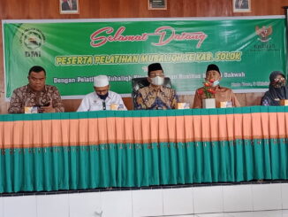 Pelatihan mubaligh se Kab. Solok.