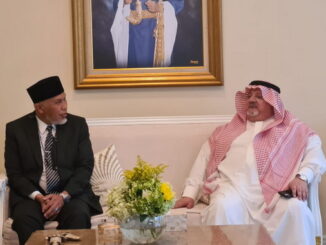 Gubernur Mahyeldi bersana Dubes Arab Saudi.