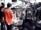 Pasar Bawah yang terbakar.