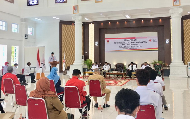 Pengukuhan PMI Kota Bukittinggi.