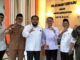 Anggota DPD-RI utusan Sumatera Barat Leonardi Harmaini, S.IP, M.Hum usai peninjauan berfoto bersama dengan perangkat dan anggota Bamus Nagari III Koto Aur Malintang.