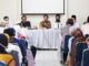 Wali Kota Sawahlunto saat penyerahan zakat di Talawi.