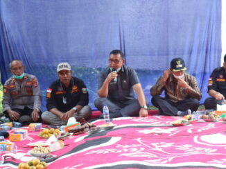 Bupati Epyardi saat memberi sambutan.