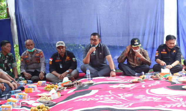 Bupati Epyardi saat memberi sambutan.